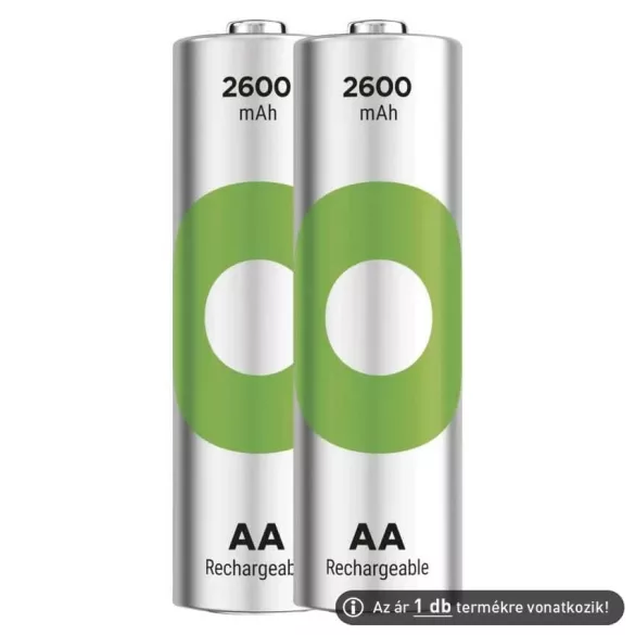GP AA ReCyko 2600mAh NiMH akkumulátor 2db/csomag (ár/csomag)