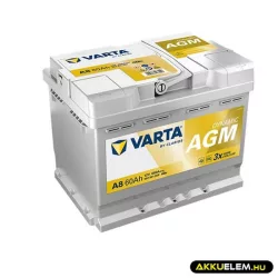   VARTA 12V AGM 60Ah 680A A8 Dynamic autó akkumulátor 560901 START-STOP