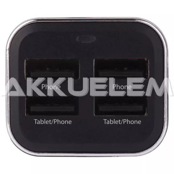 Autós adapter 4xUSB töltő max. 6,8A V0214