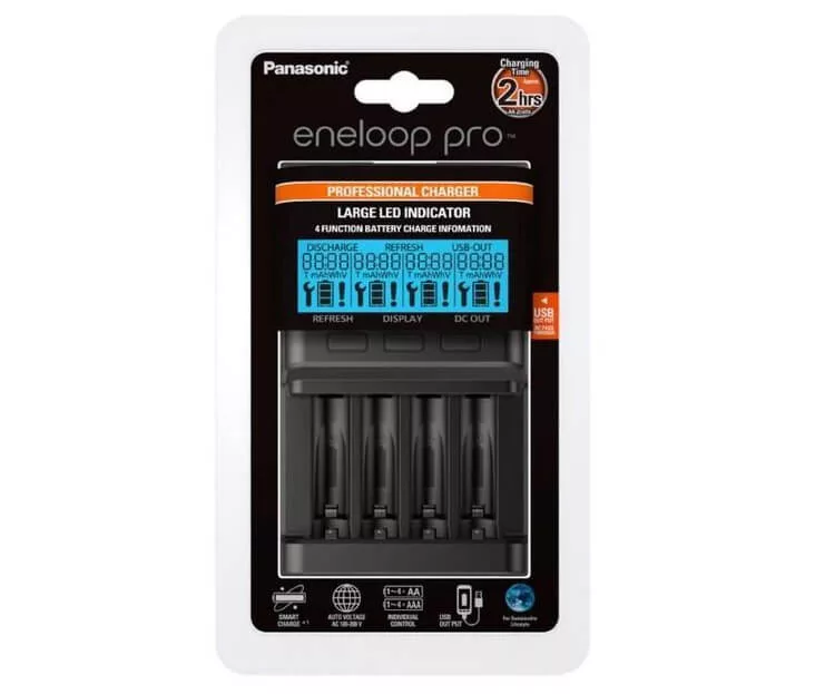 Eneloop Pro BQ-CC65E NiMH akkutöltő Eneloop Pro BQ-CC65E NiMH akkutöltő