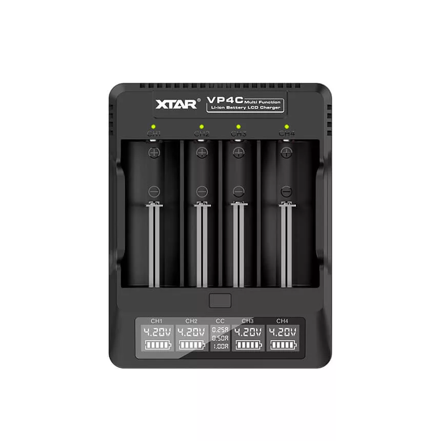 XTAR VP4C négy csatornás Li-ion USB-s akkutöltő