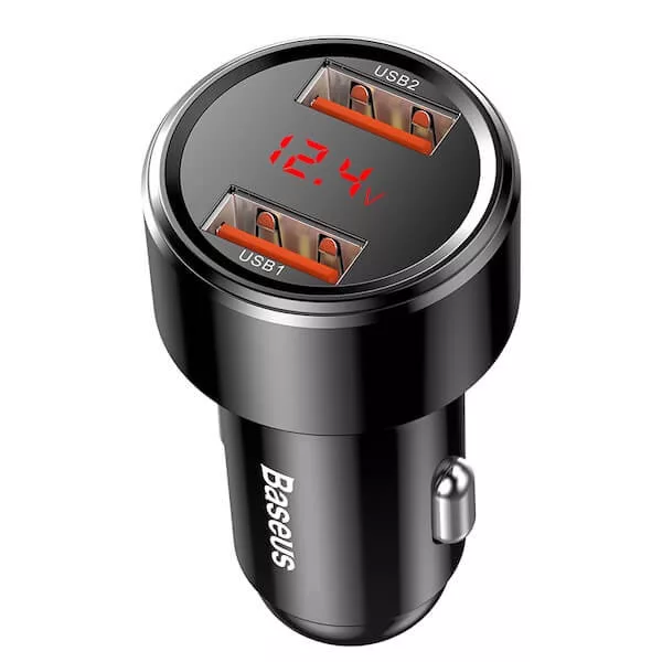Autós töltő 2xUSB 6A Quick charge Baseus CCMLC20A-01 Autós töltő 2xUSB 6A Quick charge Baseus CCMLC20A-01
