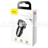 Autós töltő 2xUSB 6A Quick charge Baseus CCMLC20A-01