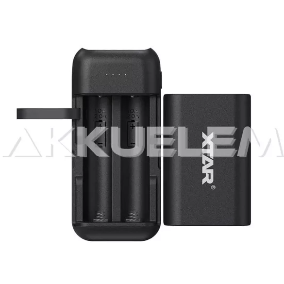XTAR PB2C Li-ion 18650 akkutöltő USB-C