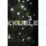 Karácsonyi fényfüzér 100LED 10m + tápkábel 5m IP44 12W CW CNT