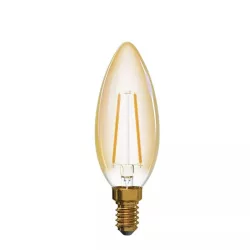   Vintage E14 170lm 2W 18W 2200K LED Filament gyertya LED-izzó
