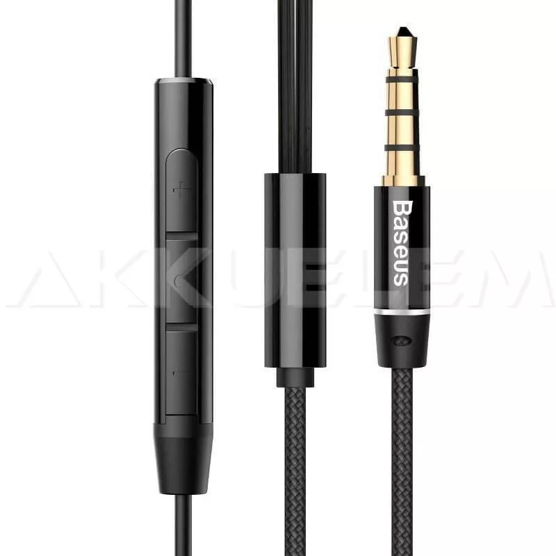 Baseus fülhallgató mikrofonnal 105dB Encok 120cm