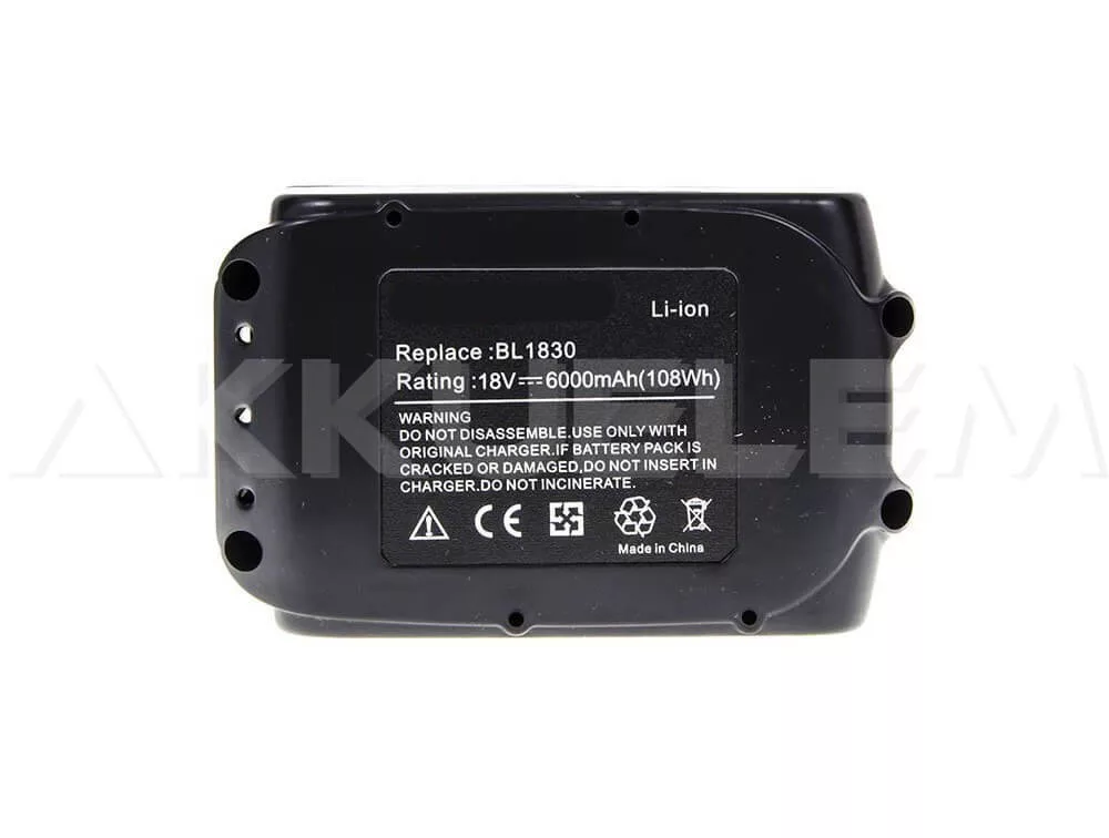 Makita BL1830 Professional 18V 6000mAh Li-ion utángyártott akku