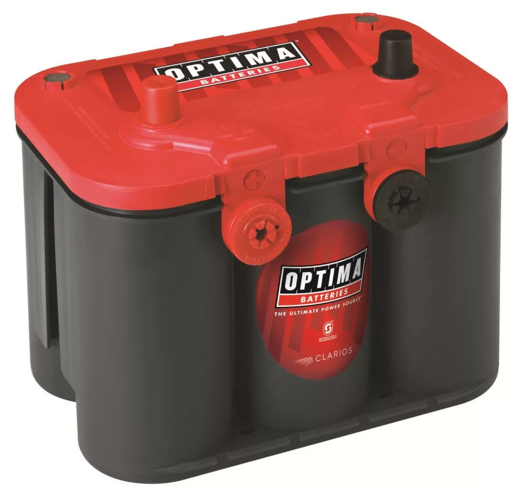 Optima Red 12V 50Ah 815A autó akkumulátor BAL+ *oldalcsavar*U - 4,2 Optima Red 12V 50Ah 815A autó akkumulátor BAL+ *oldalcsavar*U - 4,2