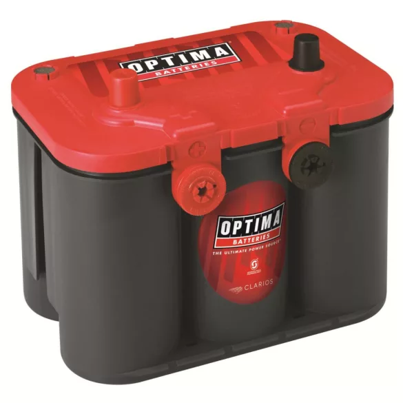 Optima Red 12V 50Ah 815A autó akkumulátor BAL+ *oldalcsavar*U - 4,2