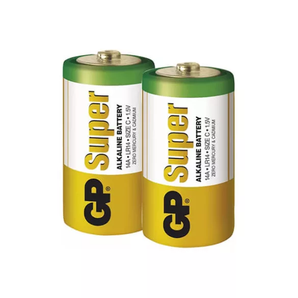 GP LR14 C Super Alkaline 14A elem 2db/csomag (ár/csomag)