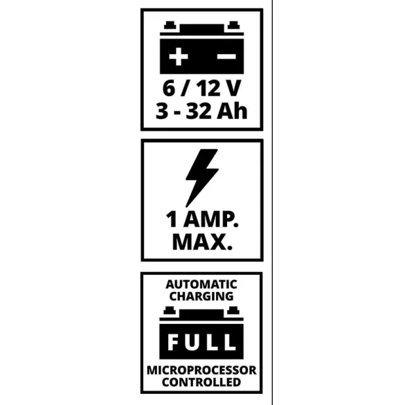 Einhell 12V 1A CE-BC 1M autó akkumulátor töltő