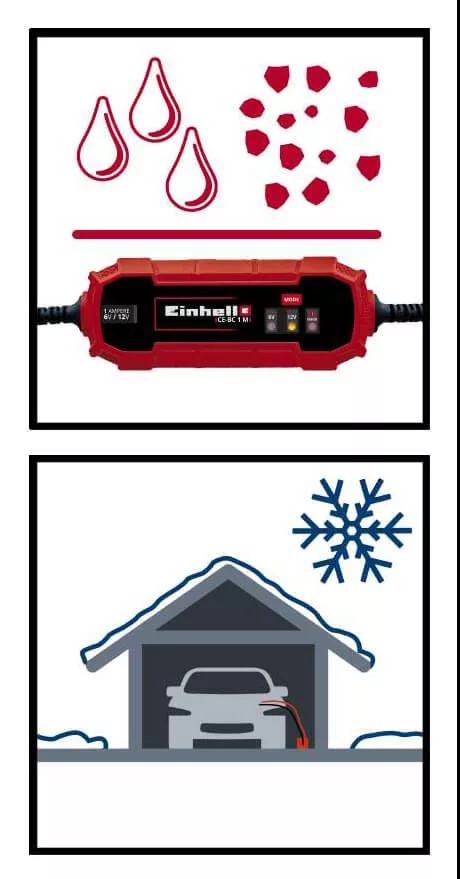 Einhell 12V 1A CE-BC 1M autó akkumulátor töltő