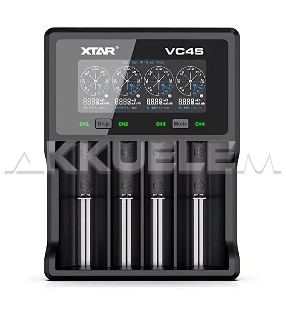 Xtar VC4S Li-Ion és Ni-MH USB-s akkutöltő-tesztelő