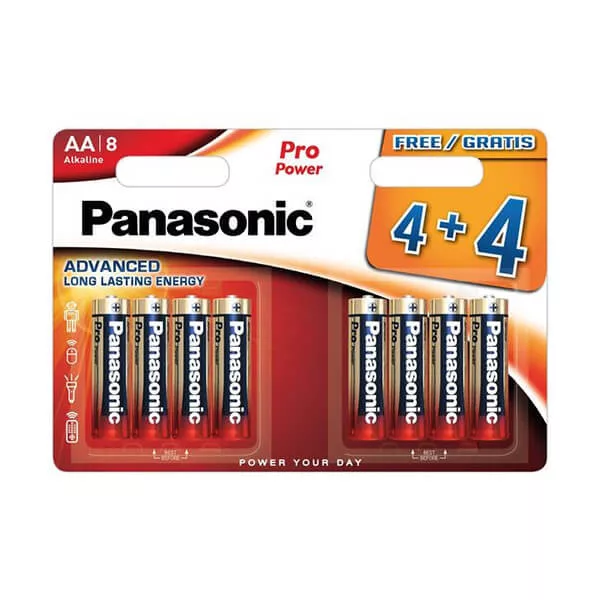 Panasonic Pro Power LR6 AA elem alkáli 8db (ár/bliszter) Panasonic Pro Power LR6 AA elem alkáli 8db (ár/bliszter)
