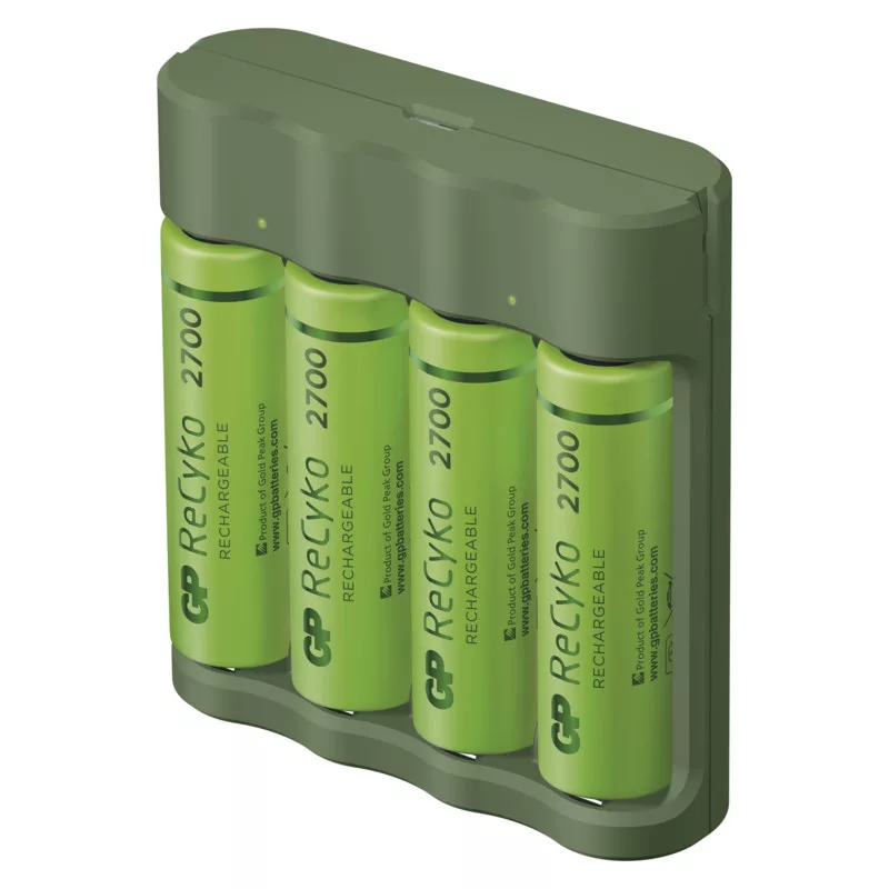 GP ReCyko Everyday B421 USB-s akkutöltő PowerBank + 4db 2700mAh AA akku GP ReCyko Everyday B421 USB-s akkutöltő PowerBank + 4db 2700mAh AA akku