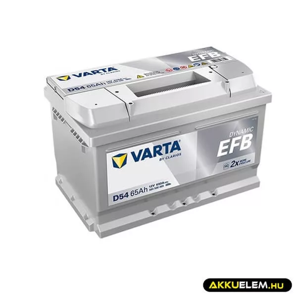 VARTA 12V EFB 65Ah 650A 565500 START-STOP D54 autó akkumulátor JOBB+ VARTA 12V EFB 65Ah 650A 565500 START-STOP D54 autó akkumulátor JOBB+