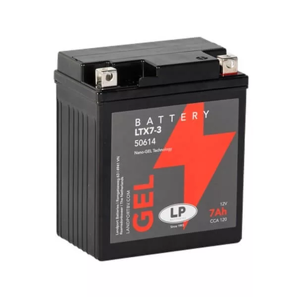 Landport motorkerékpár akkumulátor 12V 7Ah 120A LTX7-3 YTX7L helyett GEL