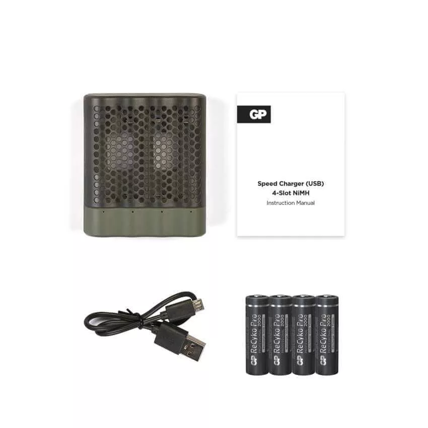 GP Batteries Powerbank M451 akkutöltő + 4db 2000mAh PRO AA akku