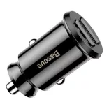 Baseus Grain C8-K 3.1A 12-24V 44,1 24,5 mm 2 USB autós adapter