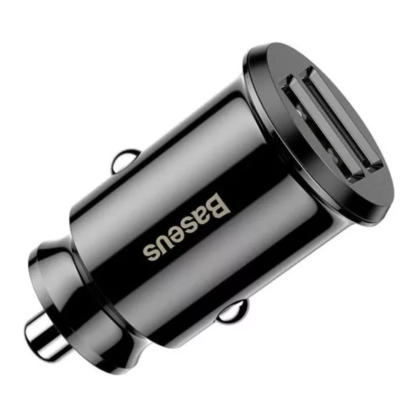 Baseus Grain C8-K 3.1A 12-24V 44,1 24,5 mm 2 USB autós adapter