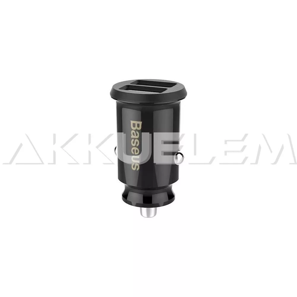 Baseus Grain C8-K 3.1A 12-24V 44,1 24,5 mm 2 USB autós adapter
