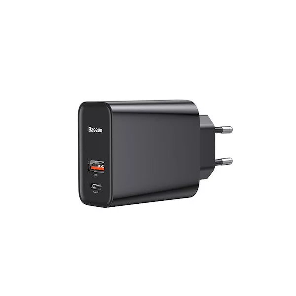 Baseus fali töltő 1xUSB + 1xUSB-C max. 5A Baseus fali töltő 1xUSB + 1xUSB-C max. 5A