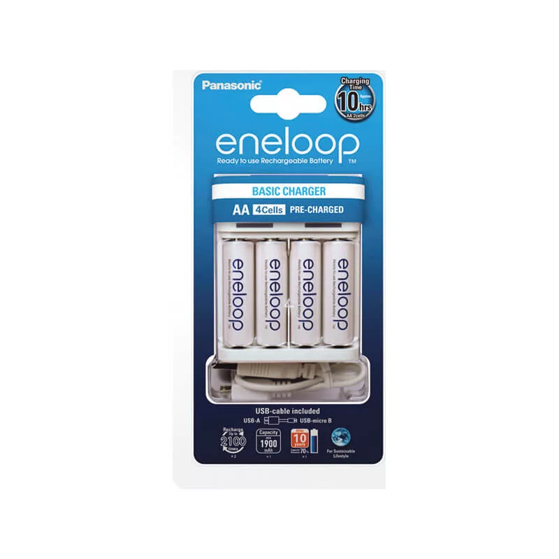 Eneloop BQ-CC61 USB Basic NiMH akkutöltő + 4x1900mah AA akku Eneloop BQ-CC61 USB Basic NiMH akkutöltő + 4x1900mah AA akku