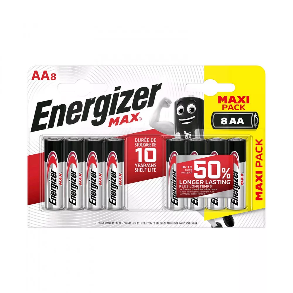 Energizer MAX LR6 AA elem alkáli 8db (ár/bliszter) Energizer MAX LR6 AA elem alkáli 8db (ár/bliszter)