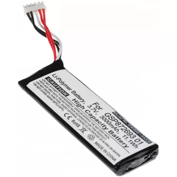 JBL Flip 4 GSP872693 01 3,73000mAh utángyártott akkumulátor - VHBW