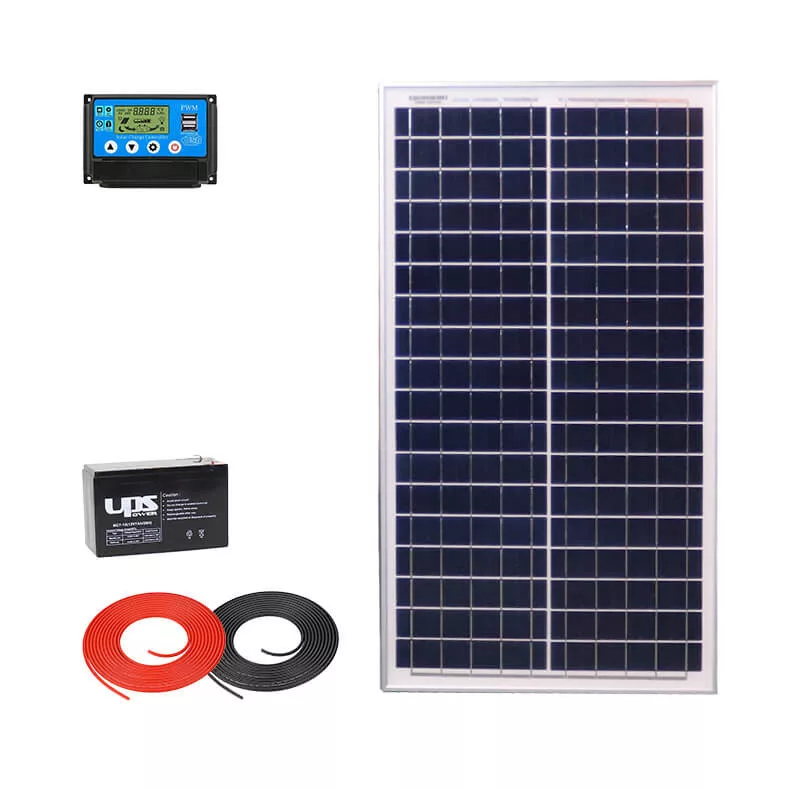 AKKUELEM MINI Napelem csomag | 10A PWM | 30W Solar | 7Ah UPSPower akku