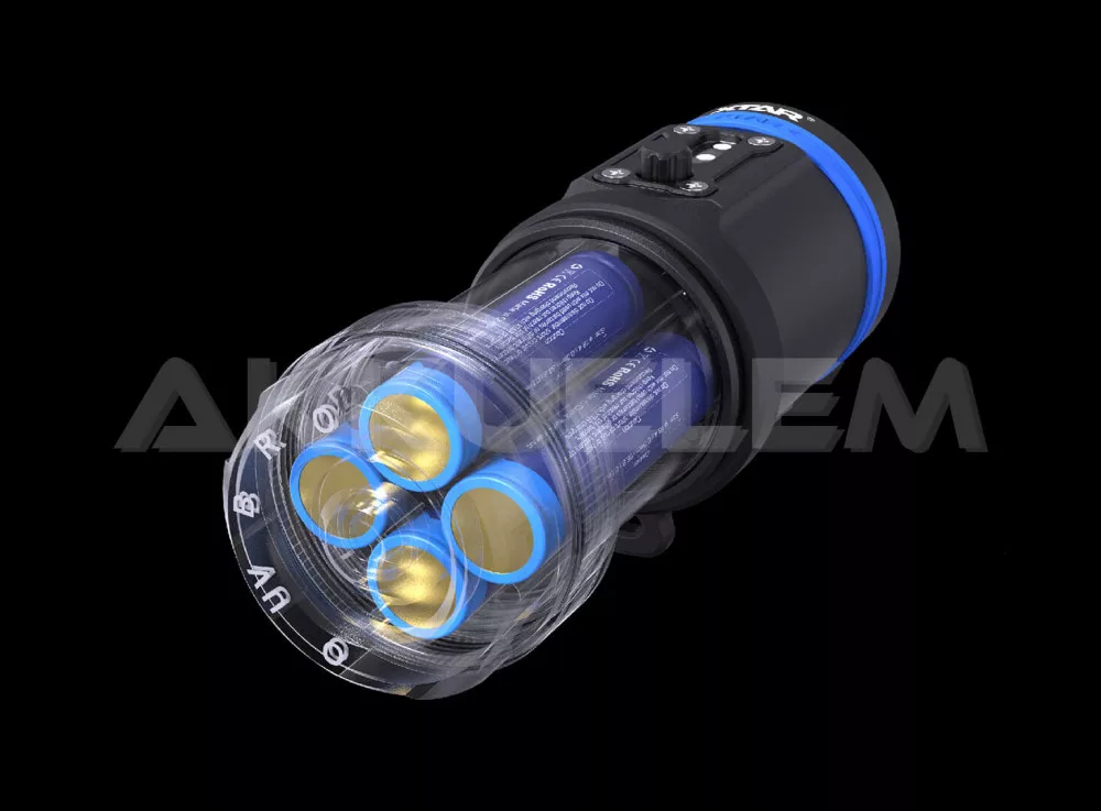 XTAR D30 4000lum búvárlámpa szett